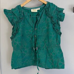 Maeve by Anthropologie Short Sleeve Blouse